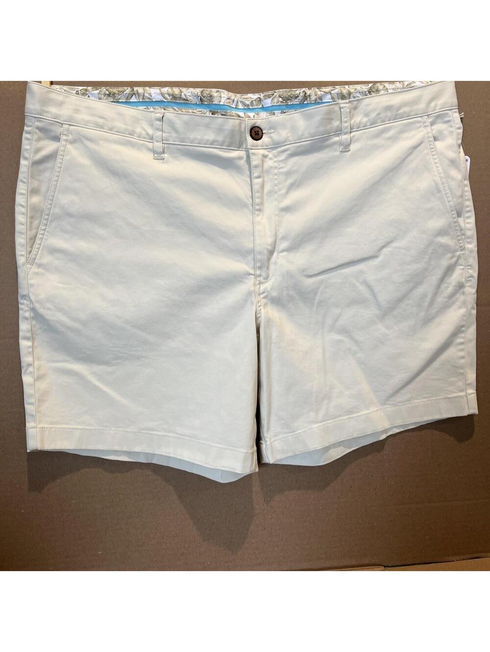 New! Tommy Bahama Men's Boracay Flat Front 7" Shorts Size 40 - Bleached Sand $99